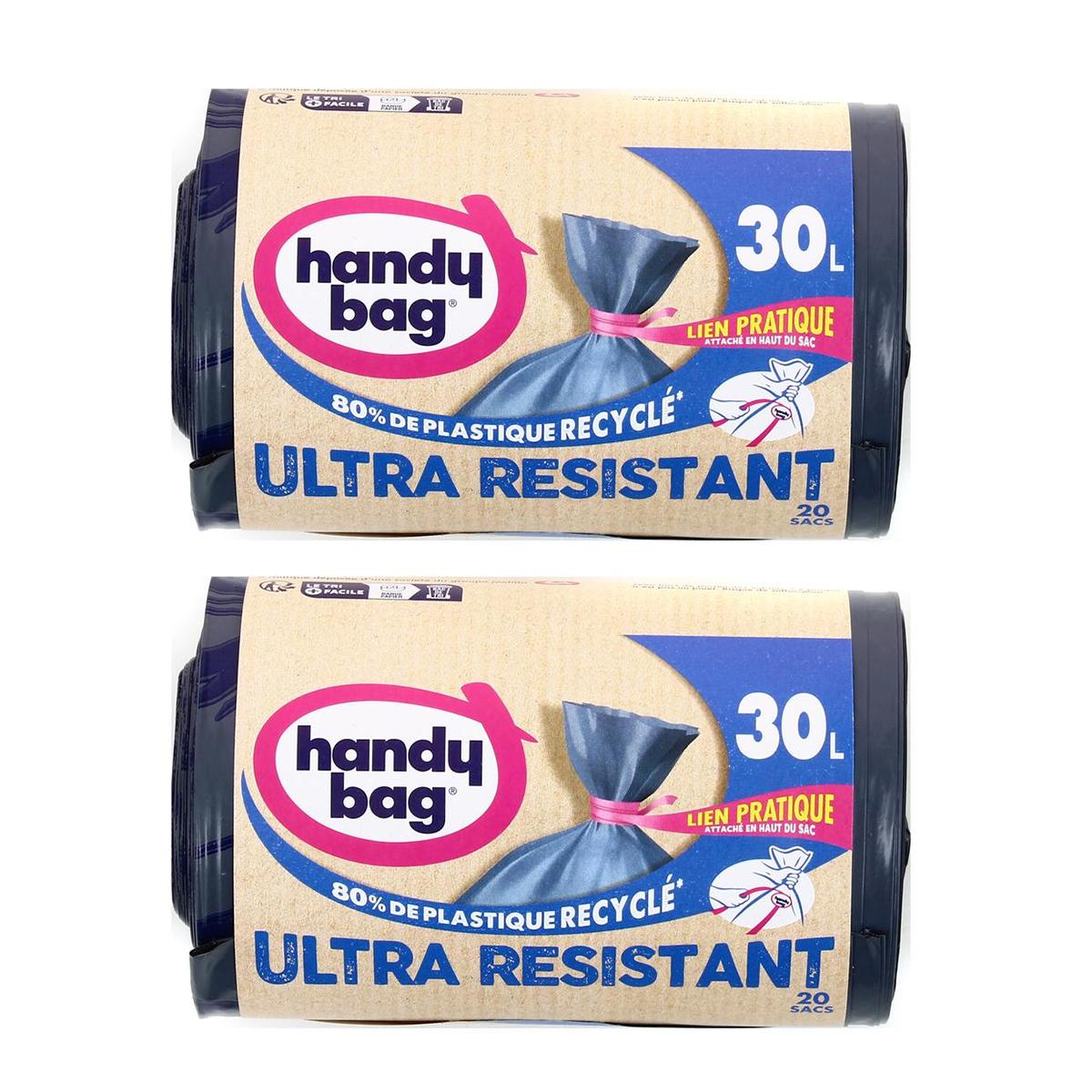 2050000390760 - Handy Bag - Sacs poubelle 30L liens ultra-résistants
