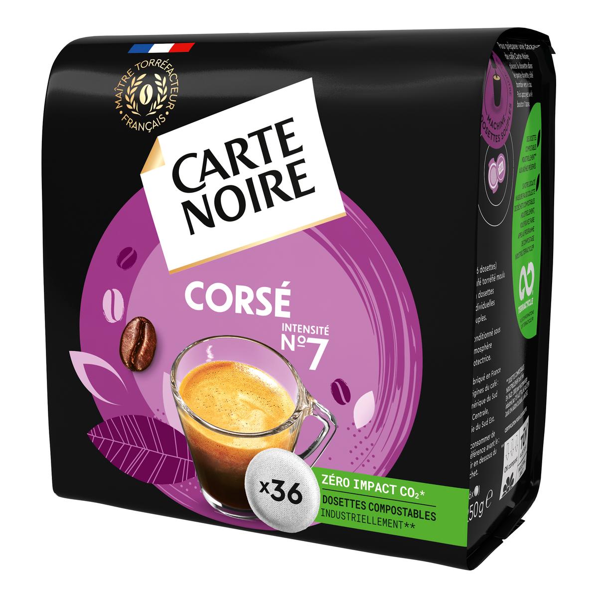 CARTE NOIRE Dosettes souples de café Espresso intensité 8 60