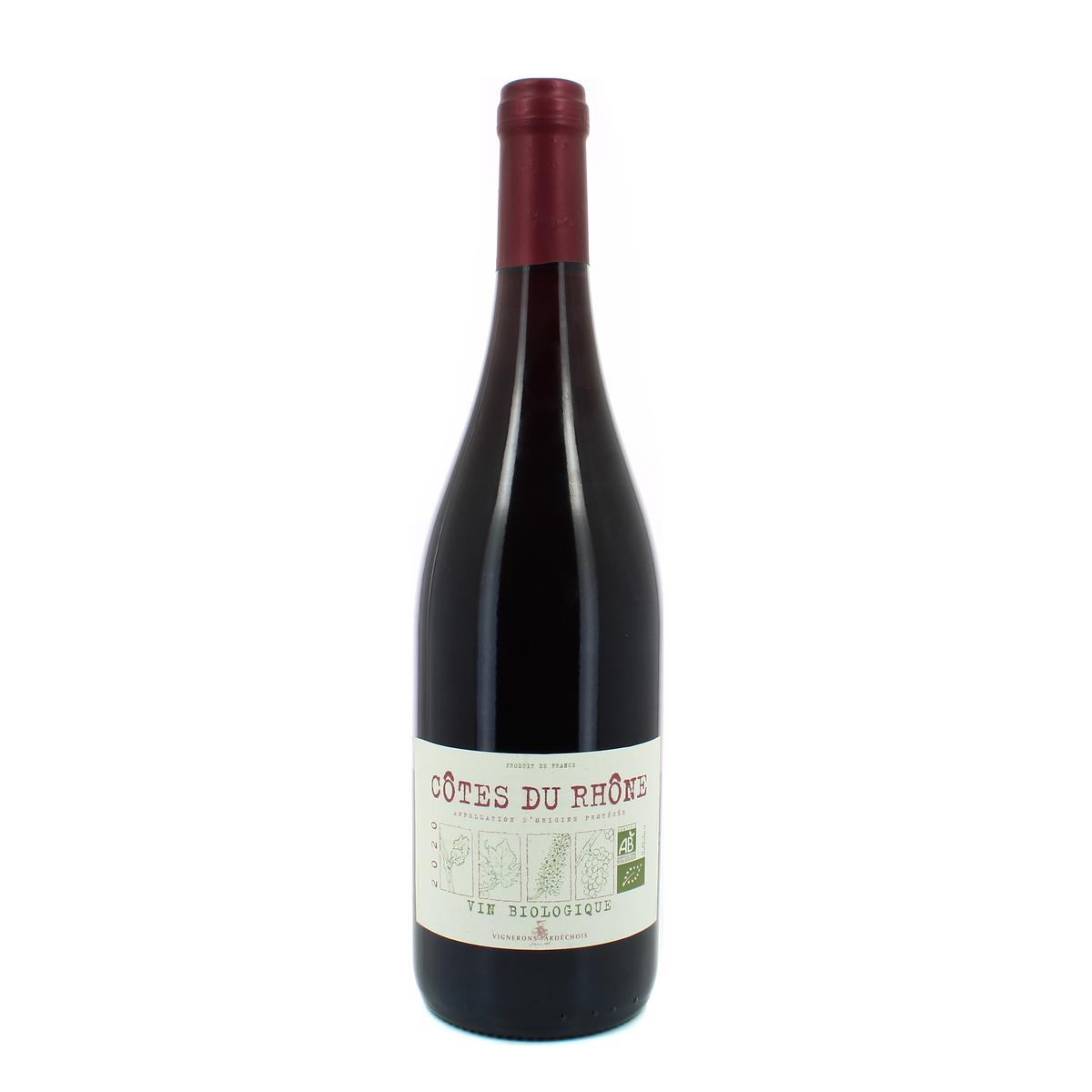 3274440053460 - Côtes du Rhône rouge AOP - Vignerons Ardéchois Bio