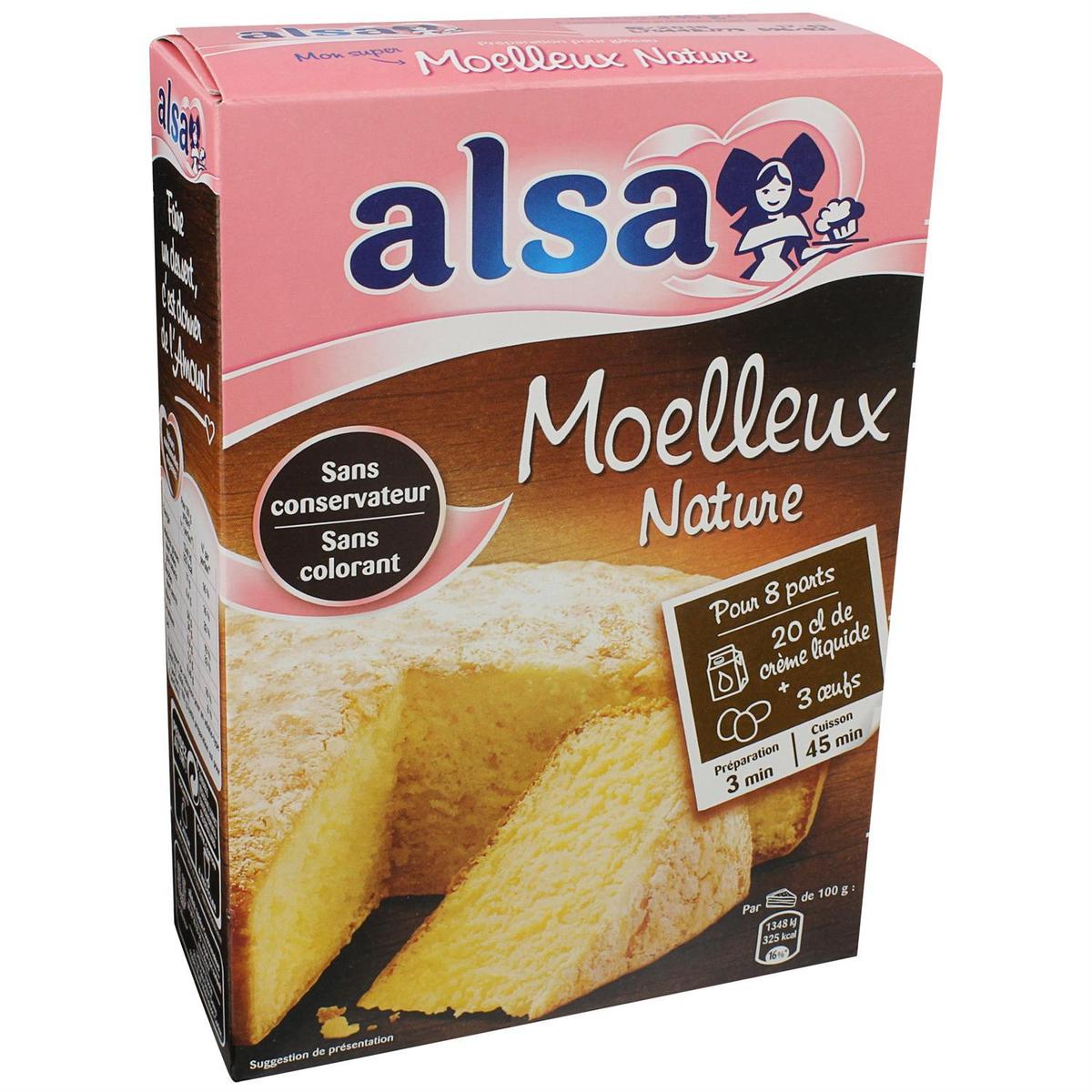 Préparation pour gâteau moelleux nature Alsa - 435g