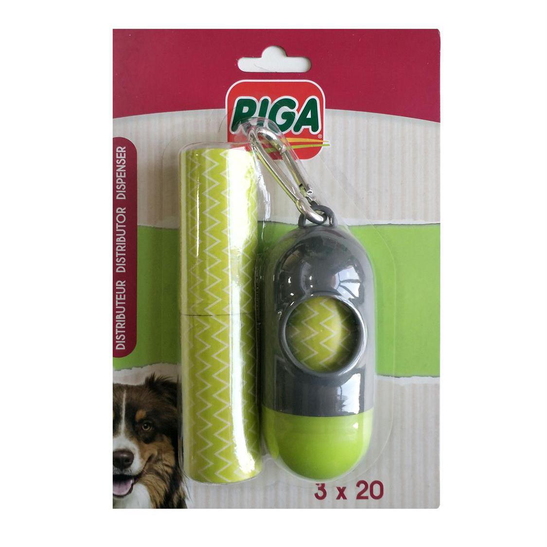 3166780055160 - Riga - Distributeur et Sachets ramasse crotte parfumés - Sachets de Propreté