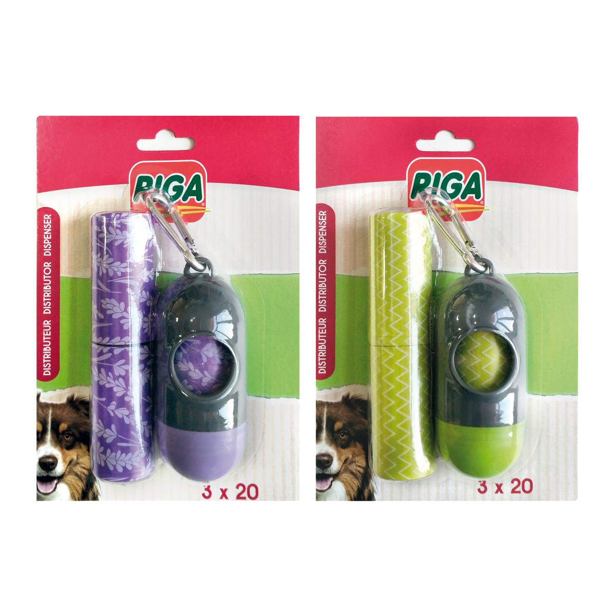 3166780055160 - Riga - Distributeur et Sachets ramasse crotte parfumés  - Sachets de Propreté