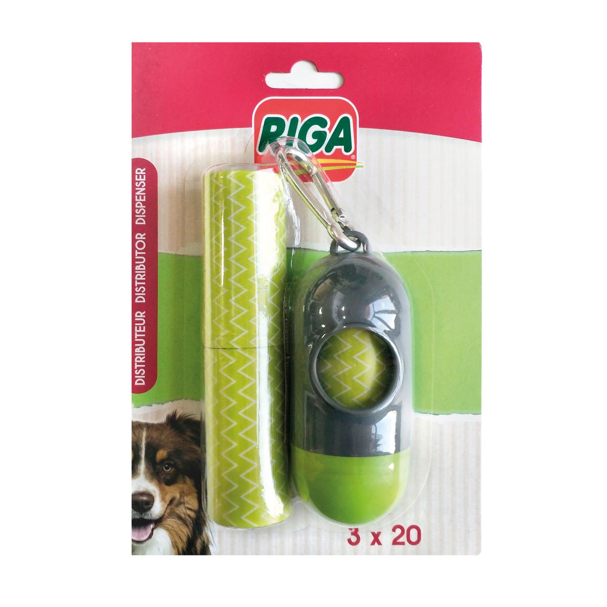 3166780055160 - Riga - Distributeur et Sachets ramasse crotte parfumés  - Sachets de Propreté
