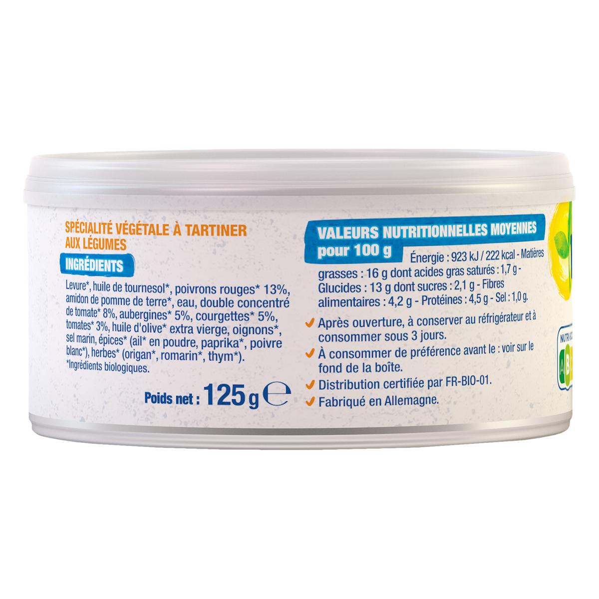 3229820788760 - Bjorg Veggie - Terrine Veggie Légumes du soleil Bio
