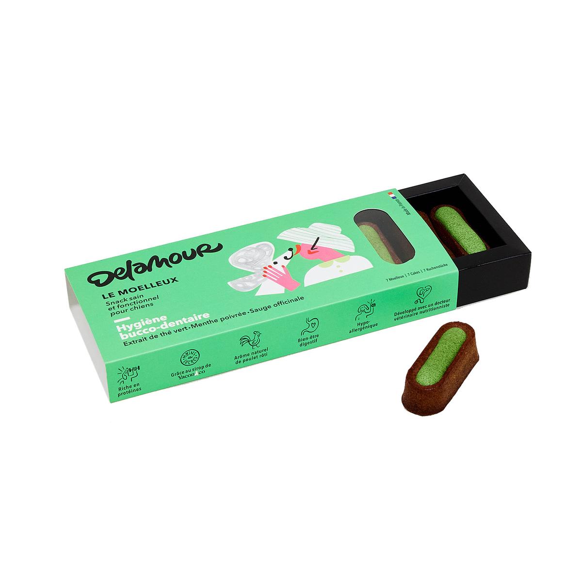 3760407550061 - Delamour - Pâtisserie Moelleux Hygiene Dentaire - Friandise pour chien