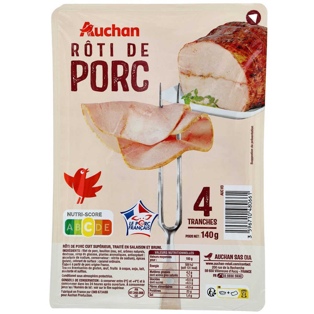 3596710480661 - Auchan - Rôti de Porc
