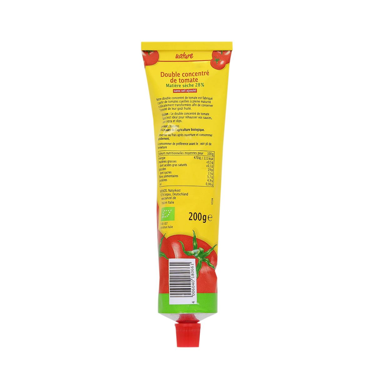 4006040180661 - Rapunzel - Double concentré de tomate bio tube