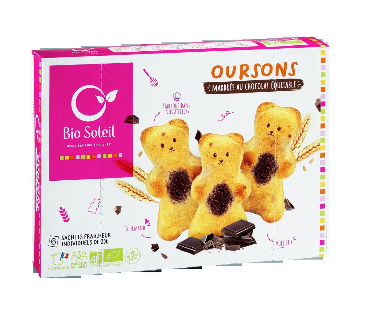3423720002661 - Bio Soleil - Oursons marbré chocolat bio