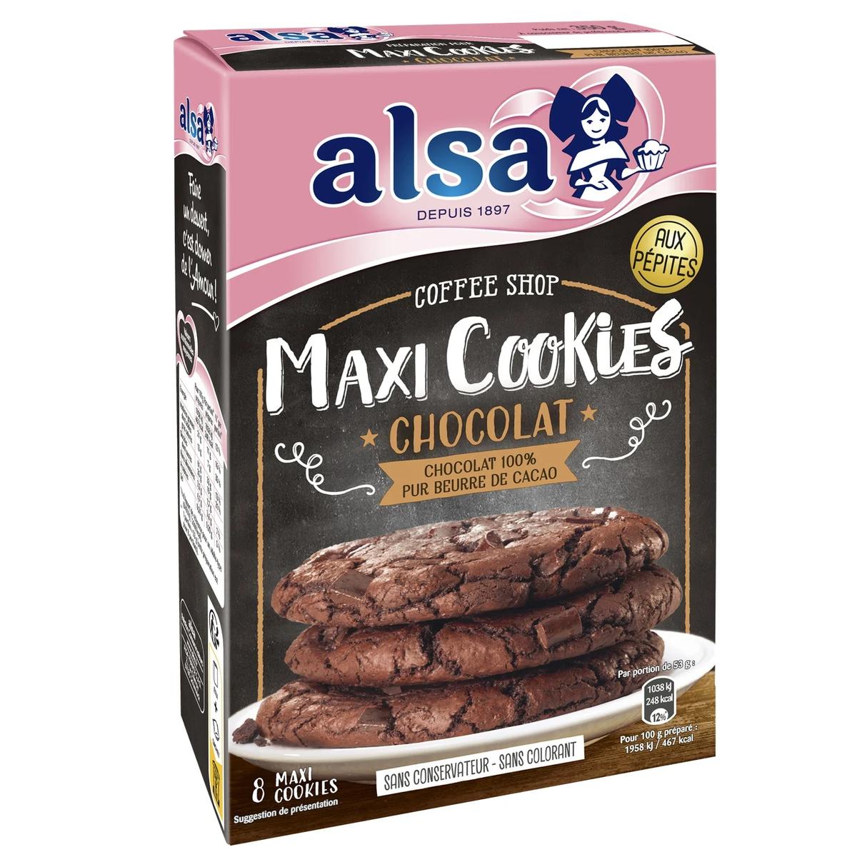 3027030032761 - Alsa - Preparation à maxi cookie chocolat au pépite de chocolat