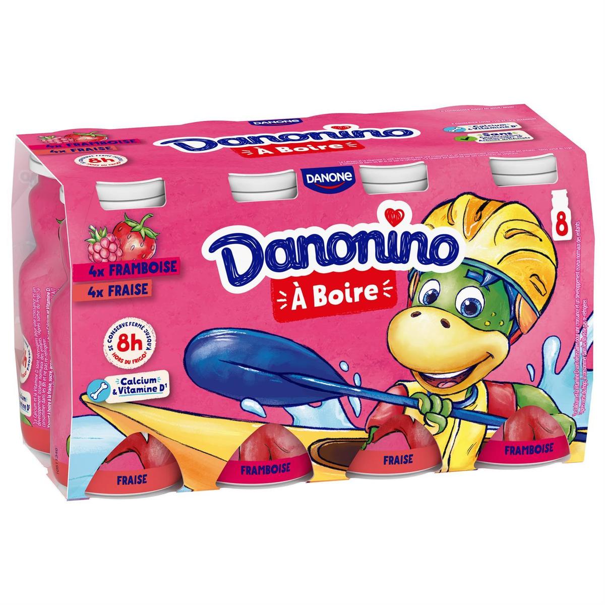 3033491233661 - Danonino - Yaourt à boire fraise framboise