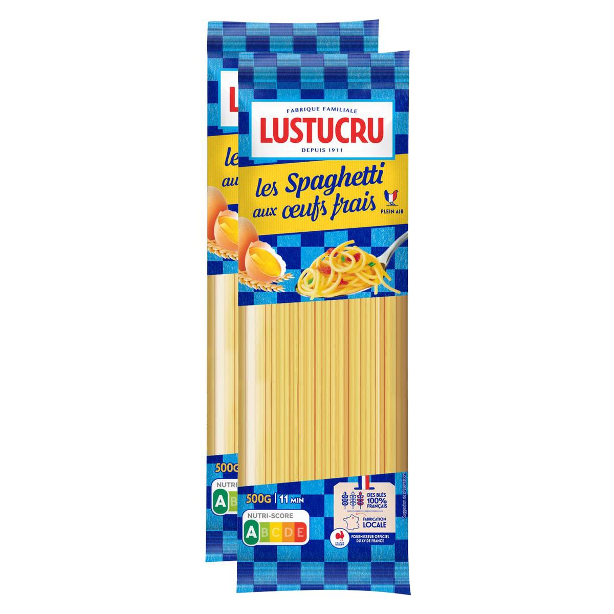 2050000114861 - Lustucru - Pâtes Spaghetti Longs aux Oeufs Frais