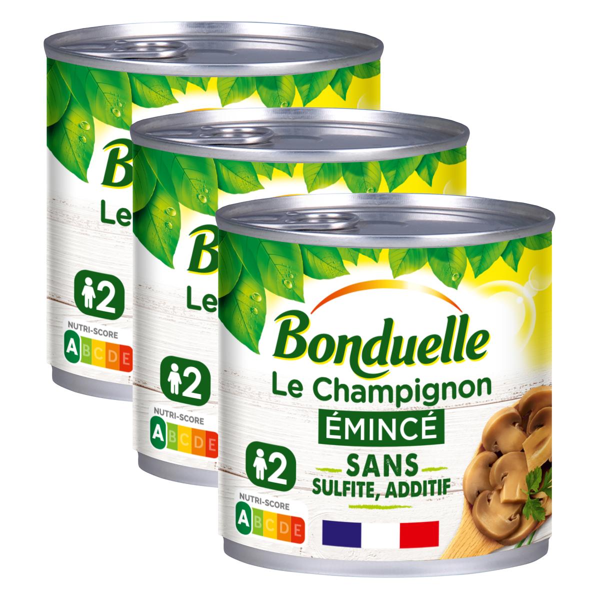 2050000395161 - Bonduelle - Champignons émincés sans sulfite et sans additif