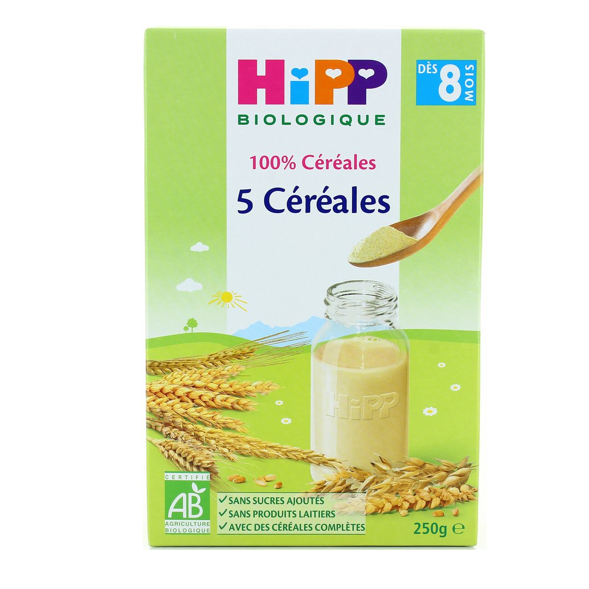 Livraison A Domicile Hipp 5 Cereales Bio Des 8 Mois 250g