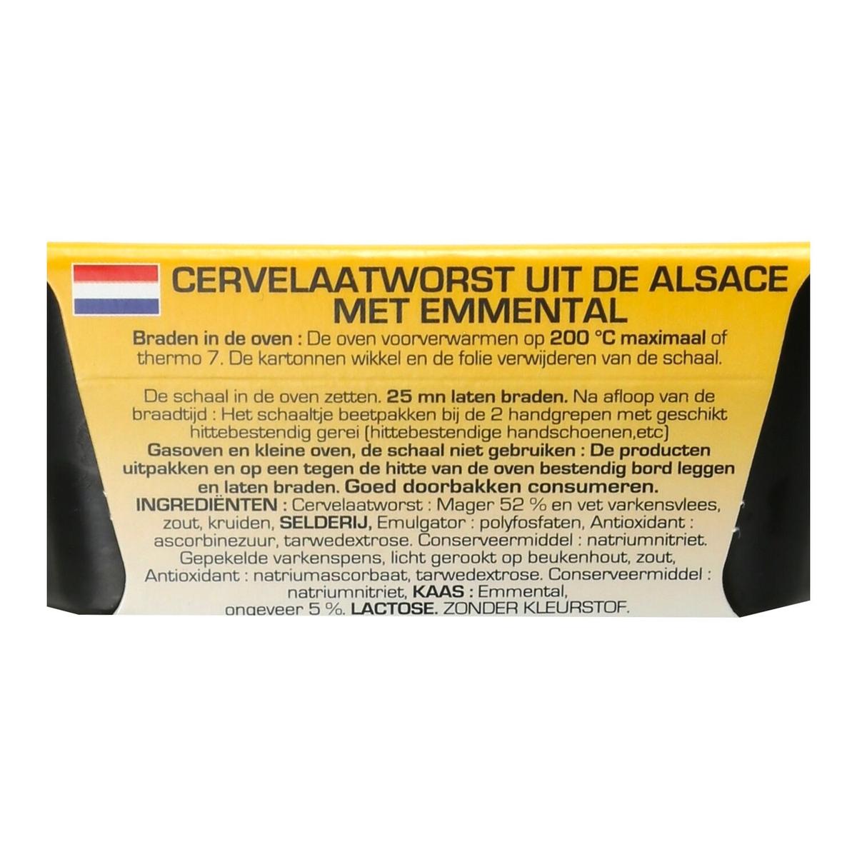 3238850000162 - Moritz - Cervelas d'Alsace à l'Emmental