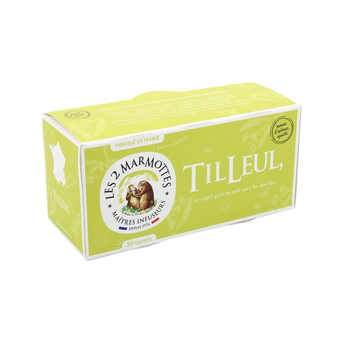 Les 2 Marmottes Reine Des Pres Livraison à domicile Les 2 Marmottes Infusion tilleul 45g, 30 sachets