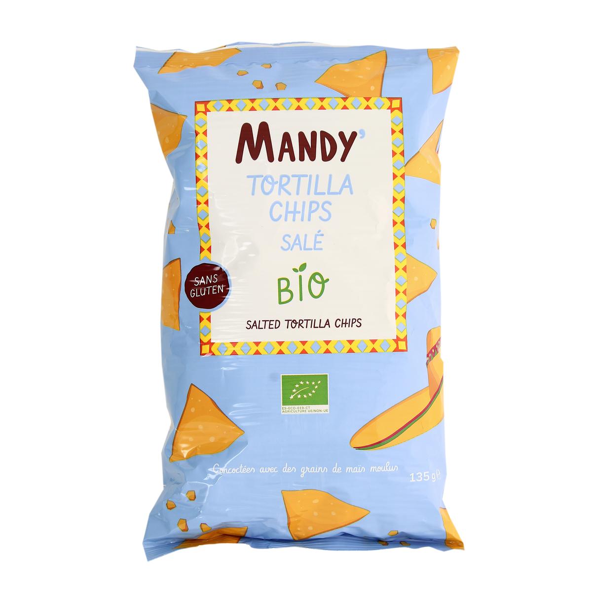 3545360000262 - Mandy' - Tortilla Chips Salé Bio Sans Gluten