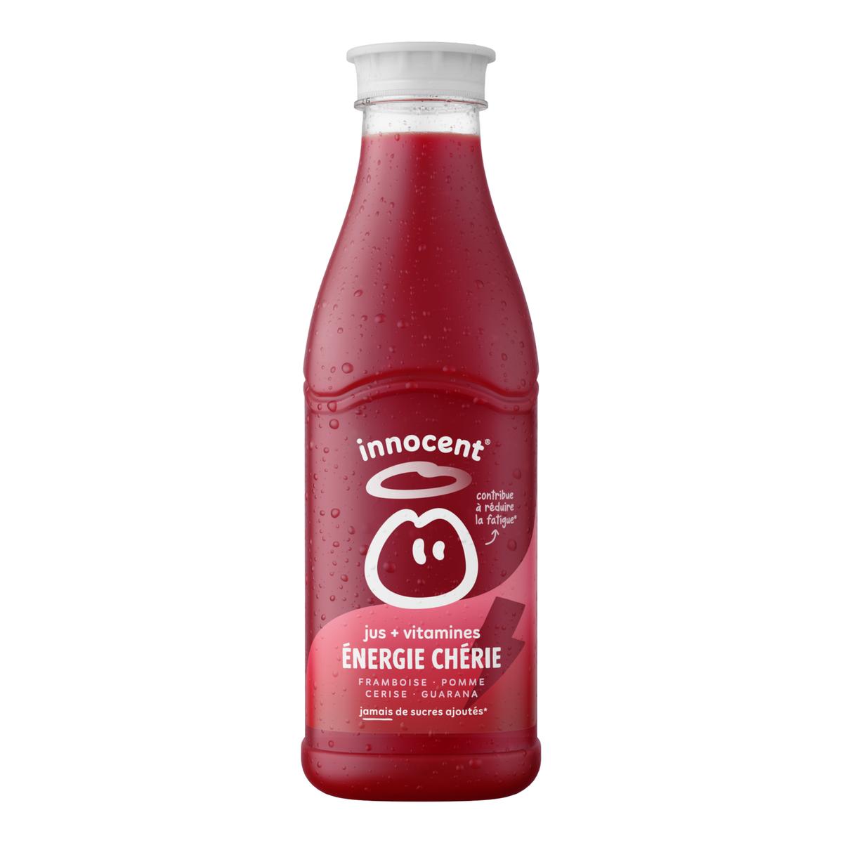 5038862130462 - innocent - Energie Chérie, Pur Jus Framboise, Cerise, Baies de Gojis et Guarana + vitamines.