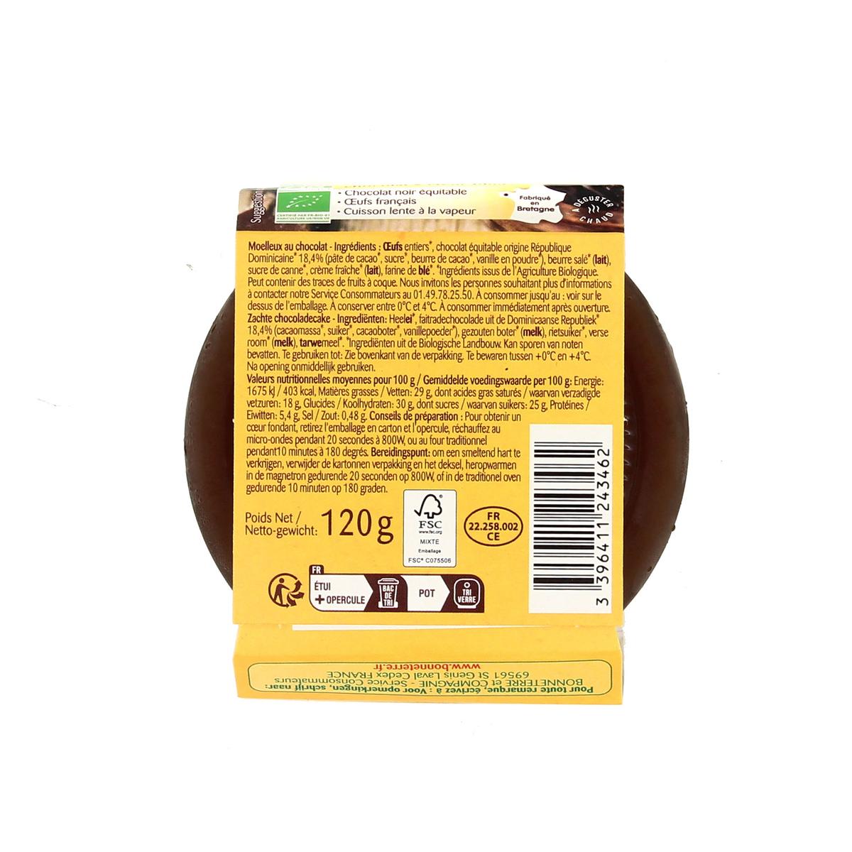 3396411243462 - Bonneterre - Moelleux au chocolat bio