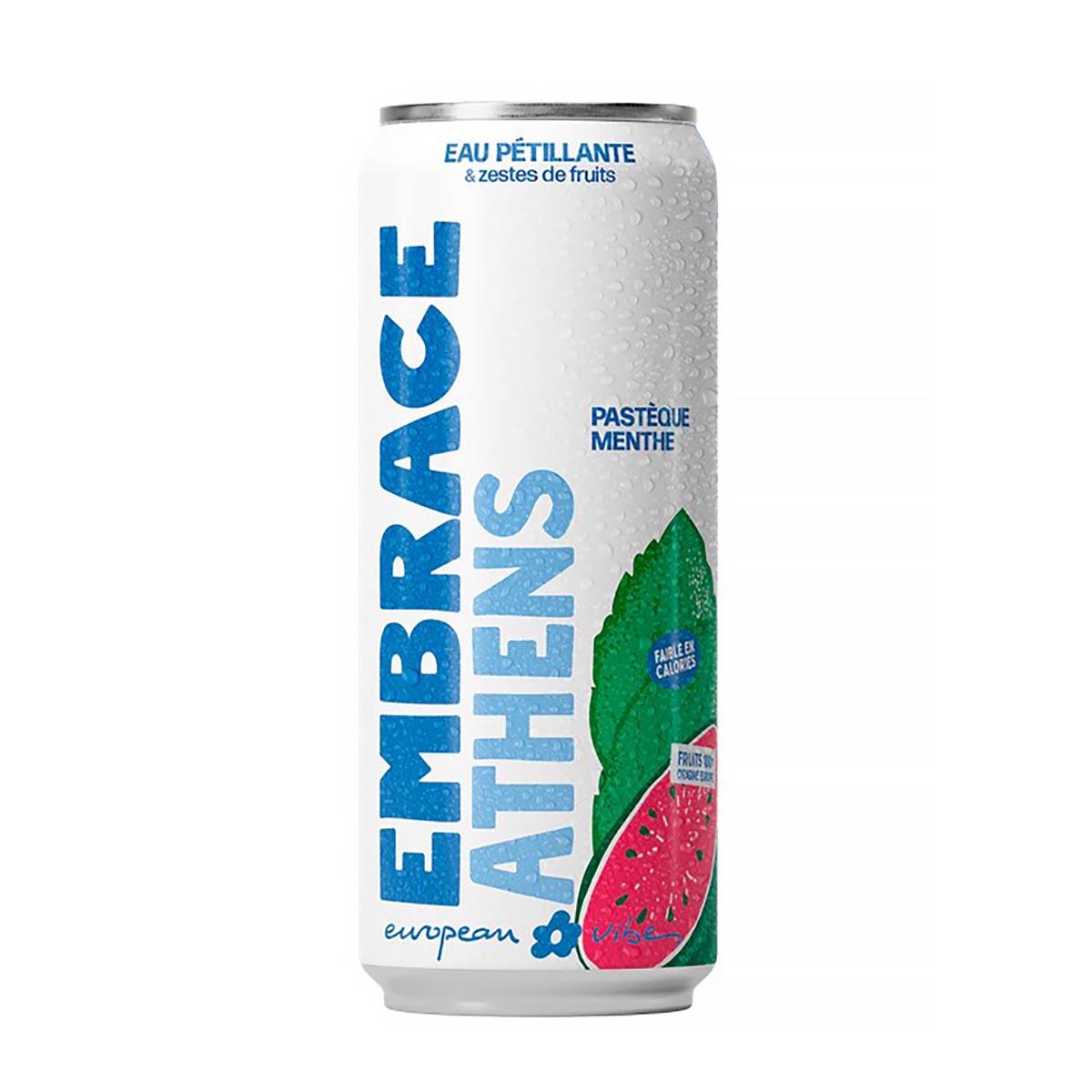 3770035766062 - Embrace - Eau Pétillante Pastèque Menthe, Athens