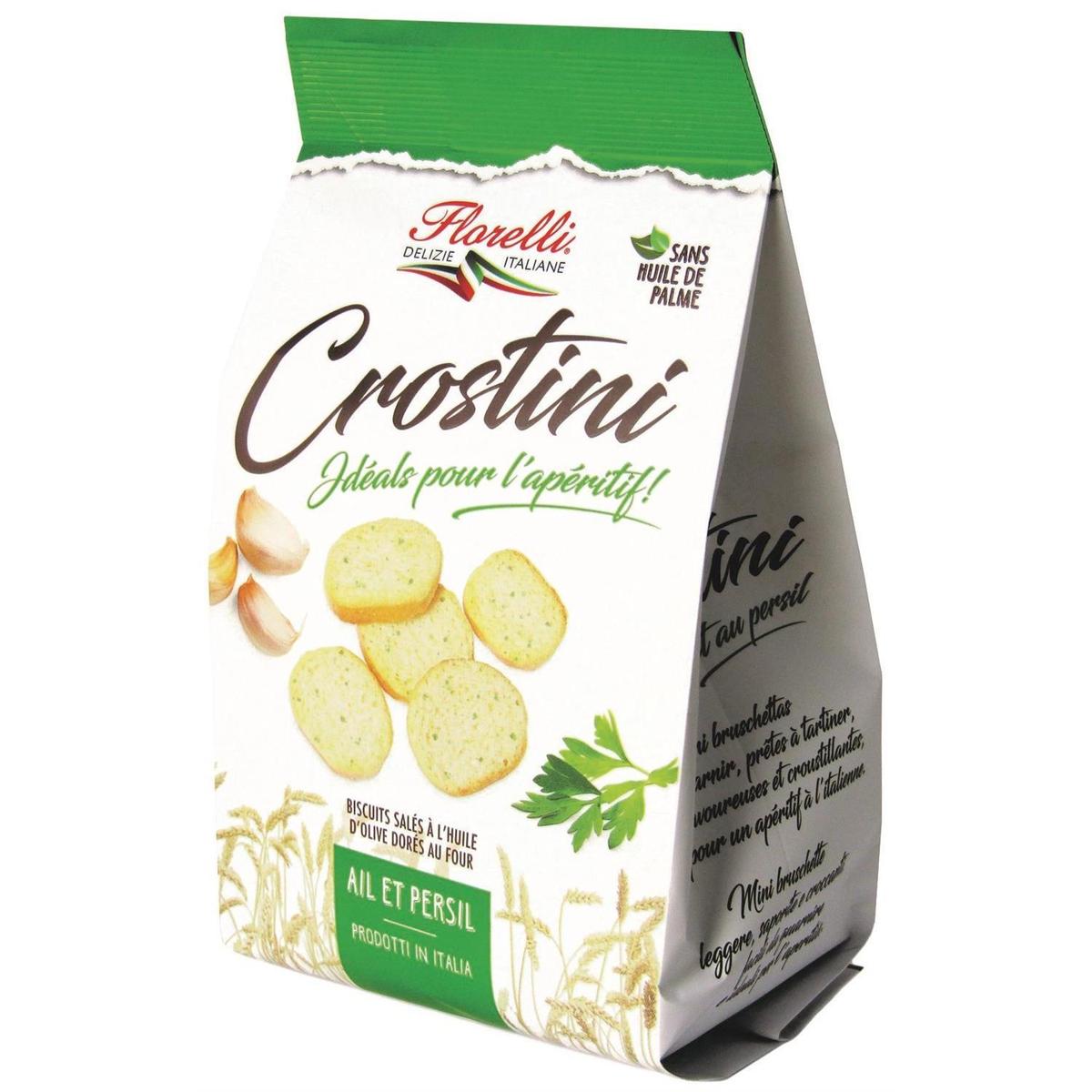 3760077537362 - Florelli - Crostini Ail et Persil - Mini Bruschetta