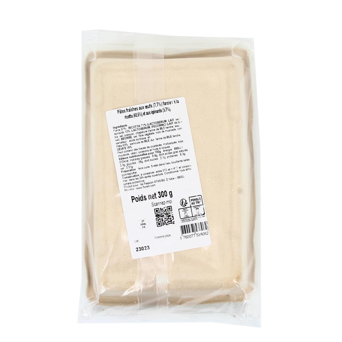 3760077538062 - Florelli Fresco - Raviolis Tortelli Ricotta Epinards Frais