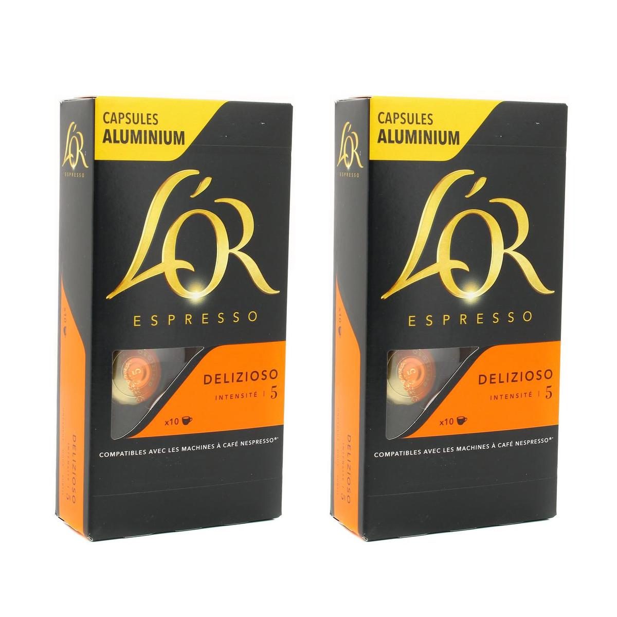 Promotion L'or Espresso Delizioso intensité 5, Lot de 2x10 capsules