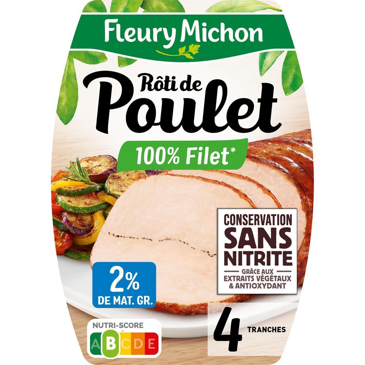 3302740039362 - Fleury Michon - Rôti de Poulet, Conservation Sans Nitrites