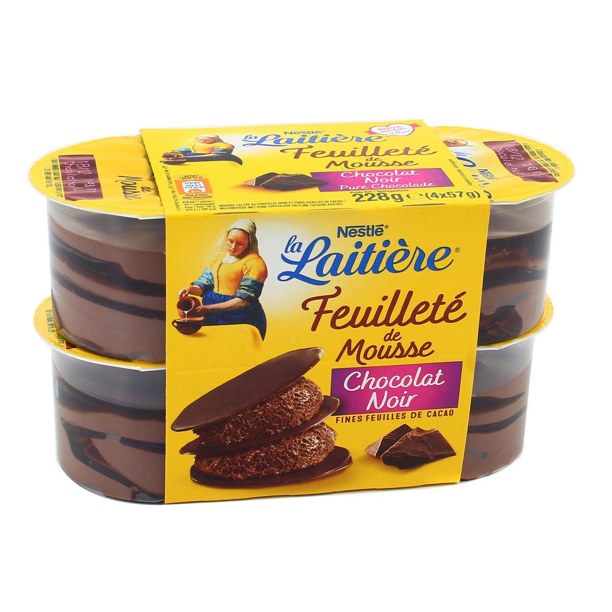 3023290029862 - La laitière - Feuilleté Mousse Chocolat Noir