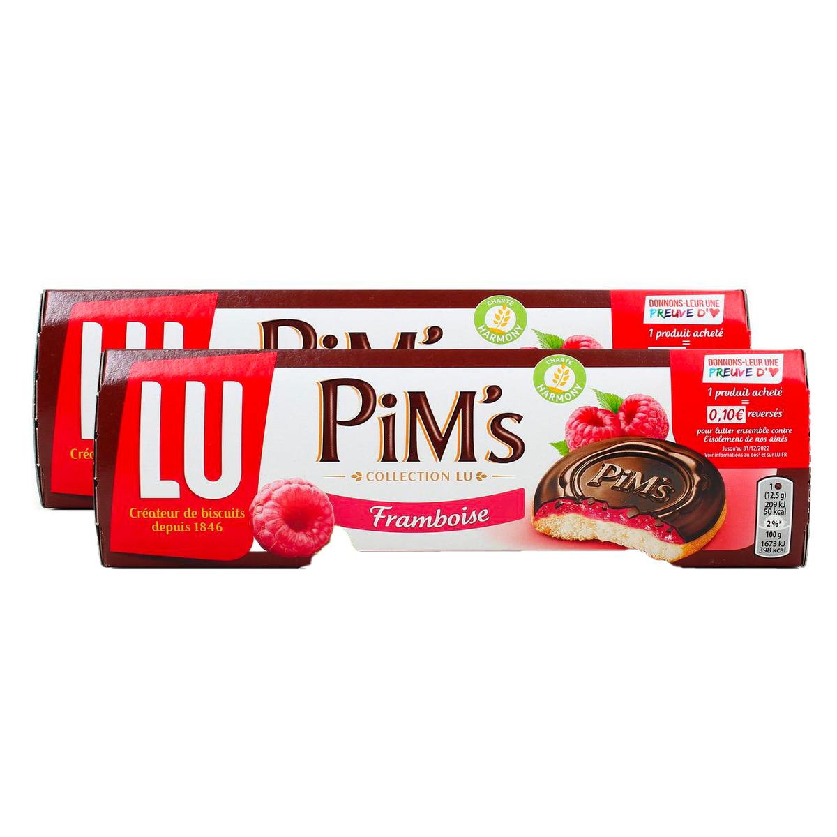 Pim's framboise LU 150g - 15 paquets de Pim's LU