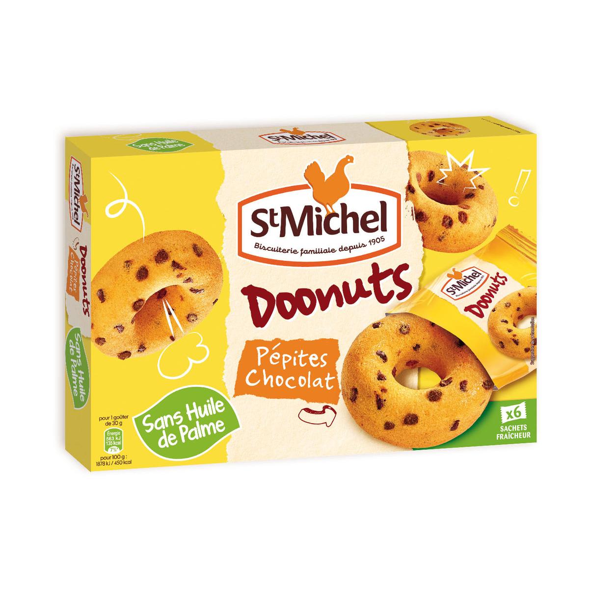 Livraison A Domicile St Michel Doonut Aux Pepites De Chocolat X6 180g