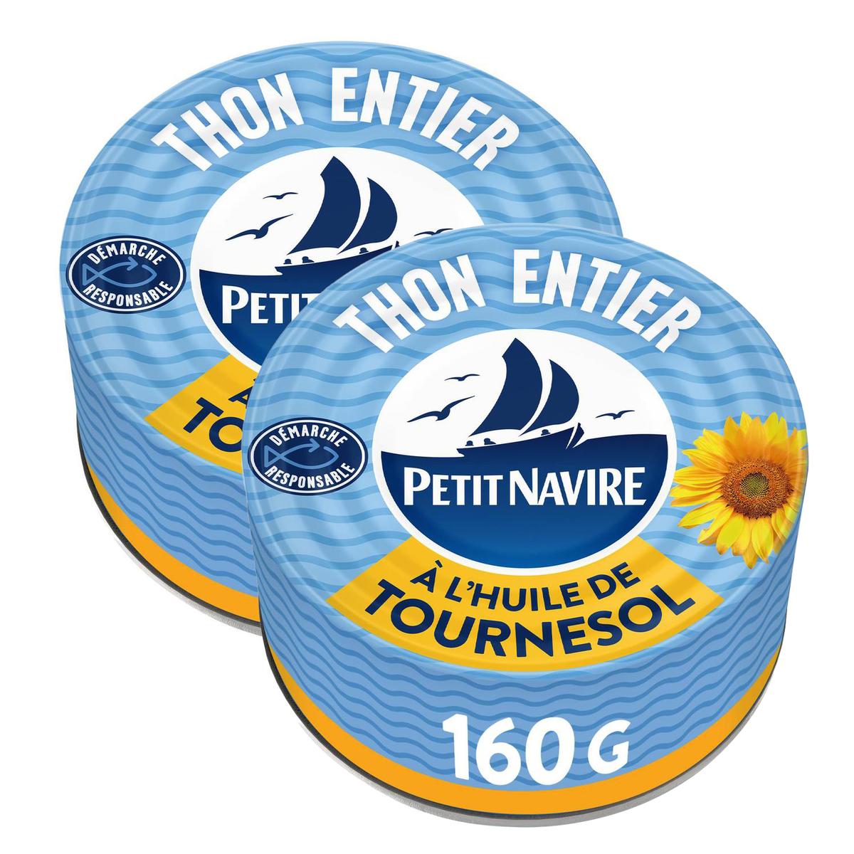 2050000405563 - Petit Navire - Thon Entier à l'Huile de Tournesol
