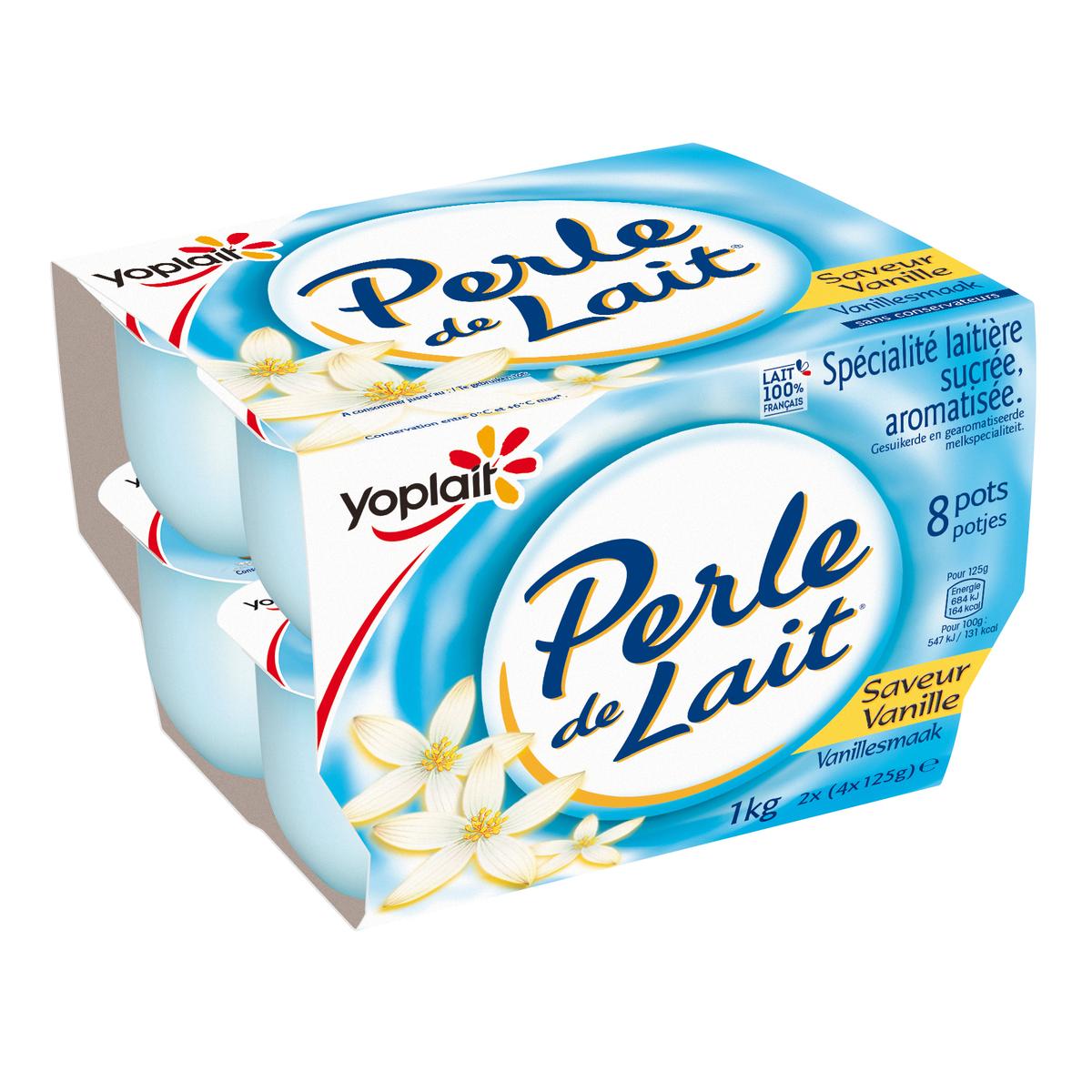Livraison A Domicile Yoplait Perle De Lait Vanille 8x125g