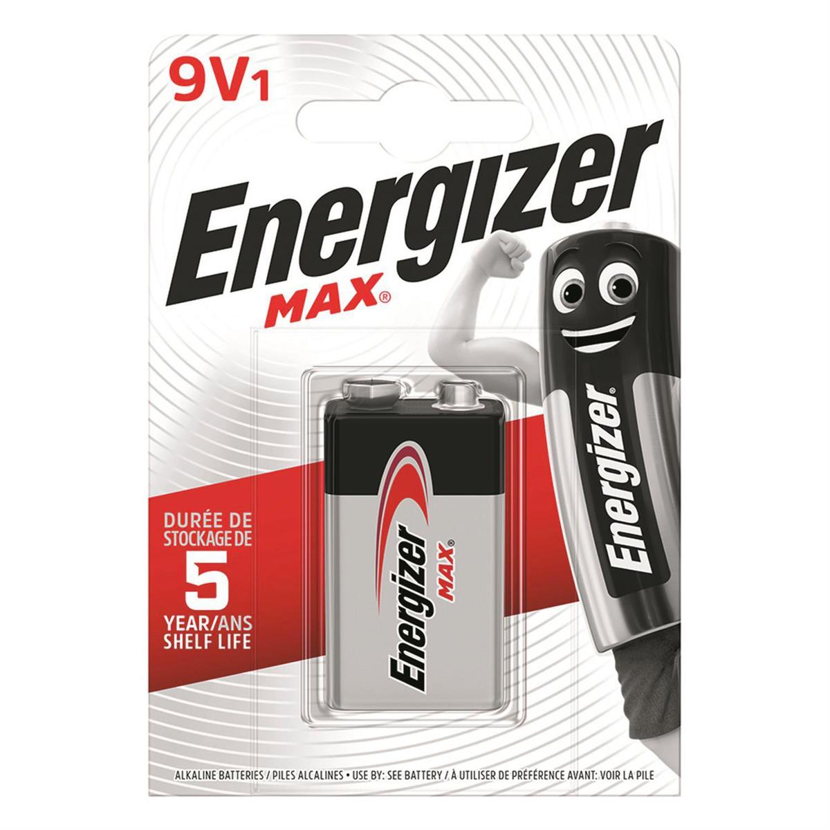 7638900426663 - Energizer - 1 Pile Alcaline 6LR61 9V Max