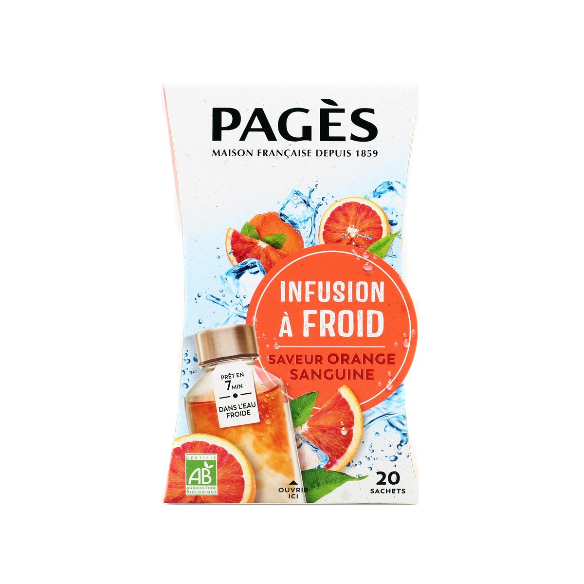 3398984507163 - Pagès - Infusion Glace Detox saveur Orange Sanguine