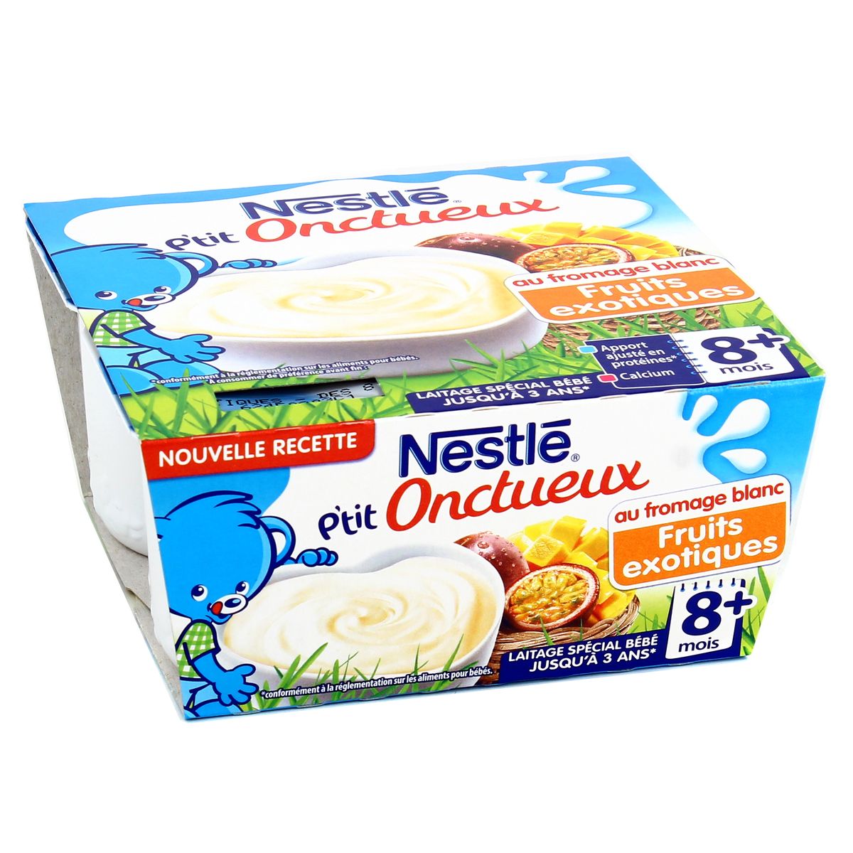Nestle P Tit Onctueux Au Fromage Blanc Fruits Exotiques Des 8 Mois