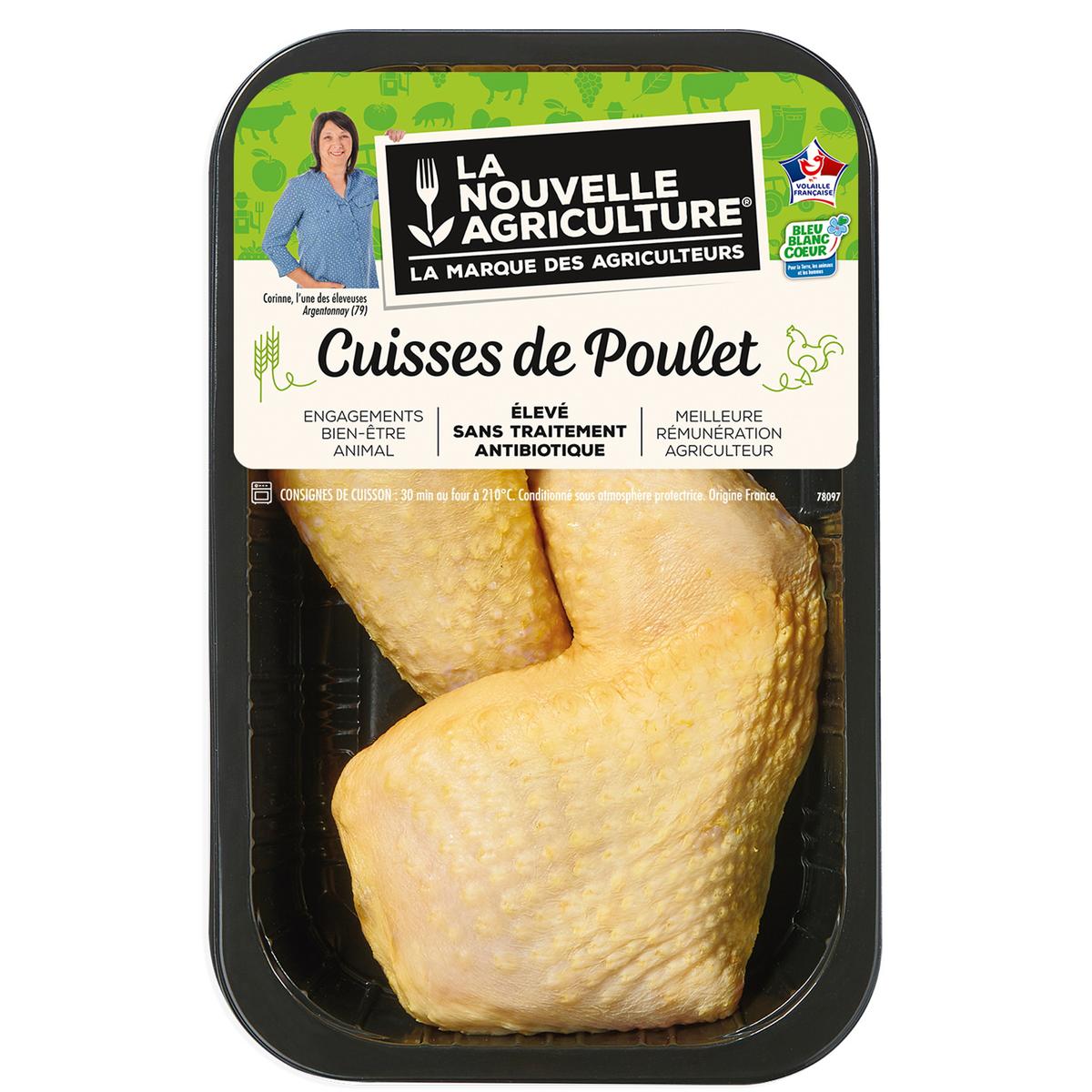 3435660768163 - La Nouvelle Agriculture - Cuisses de Poulet Jaune Bleu Blanc Coeur