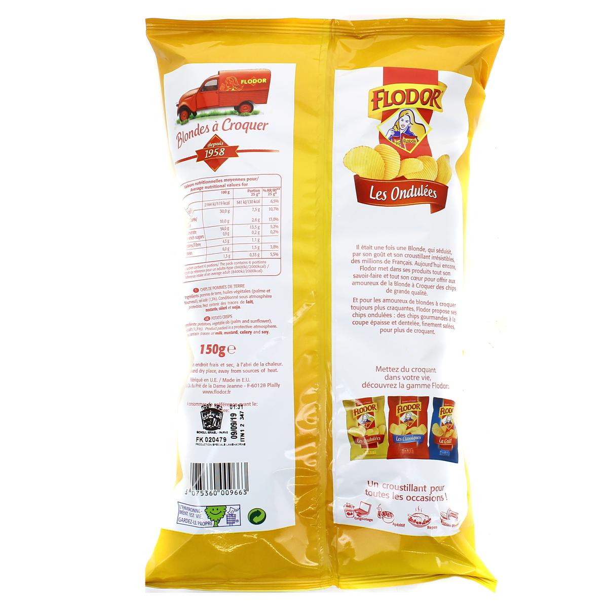 3075360009663 - Flodor - Chips Les Ondulées
