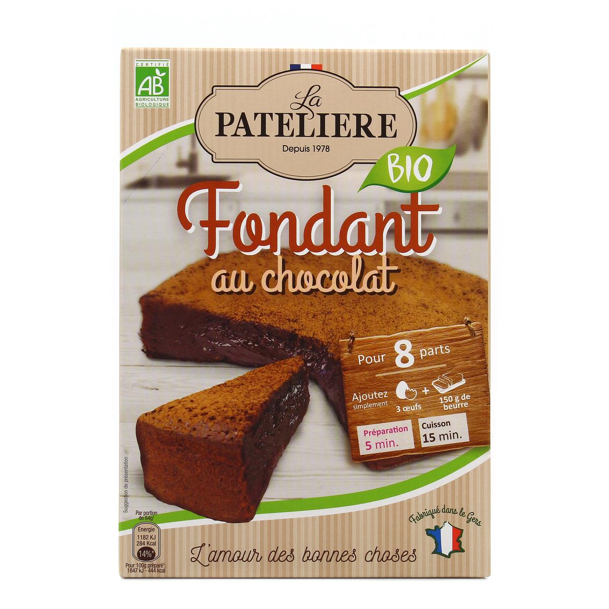 Livraison A Domicile La Pateliere Fondant Au Chocolat Bio 250g