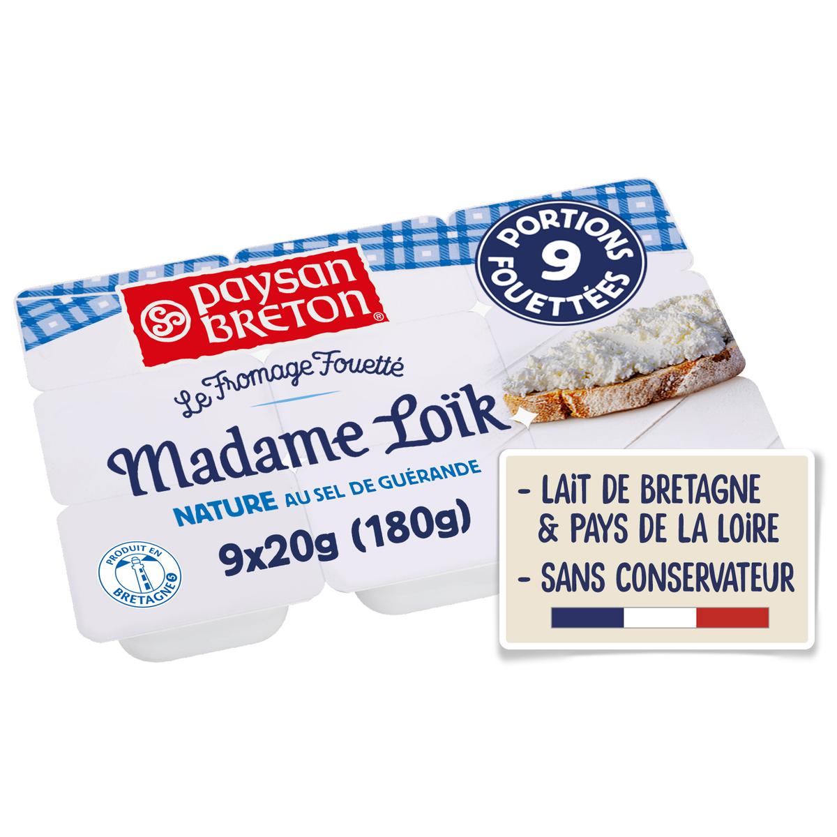 3412290070064 - Paysan Breton - Fromage fouetté Madame Loik nature au sel de Guérande