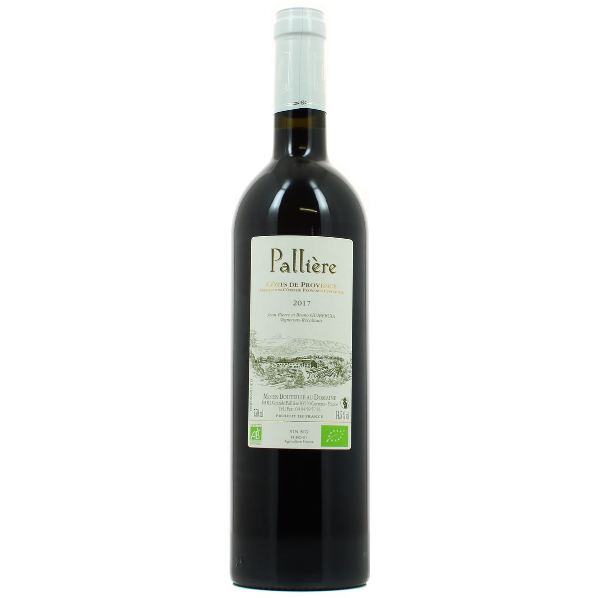 3760122920064 - Côtes de Provence rouge AOP - Domaine de Pallière Bio