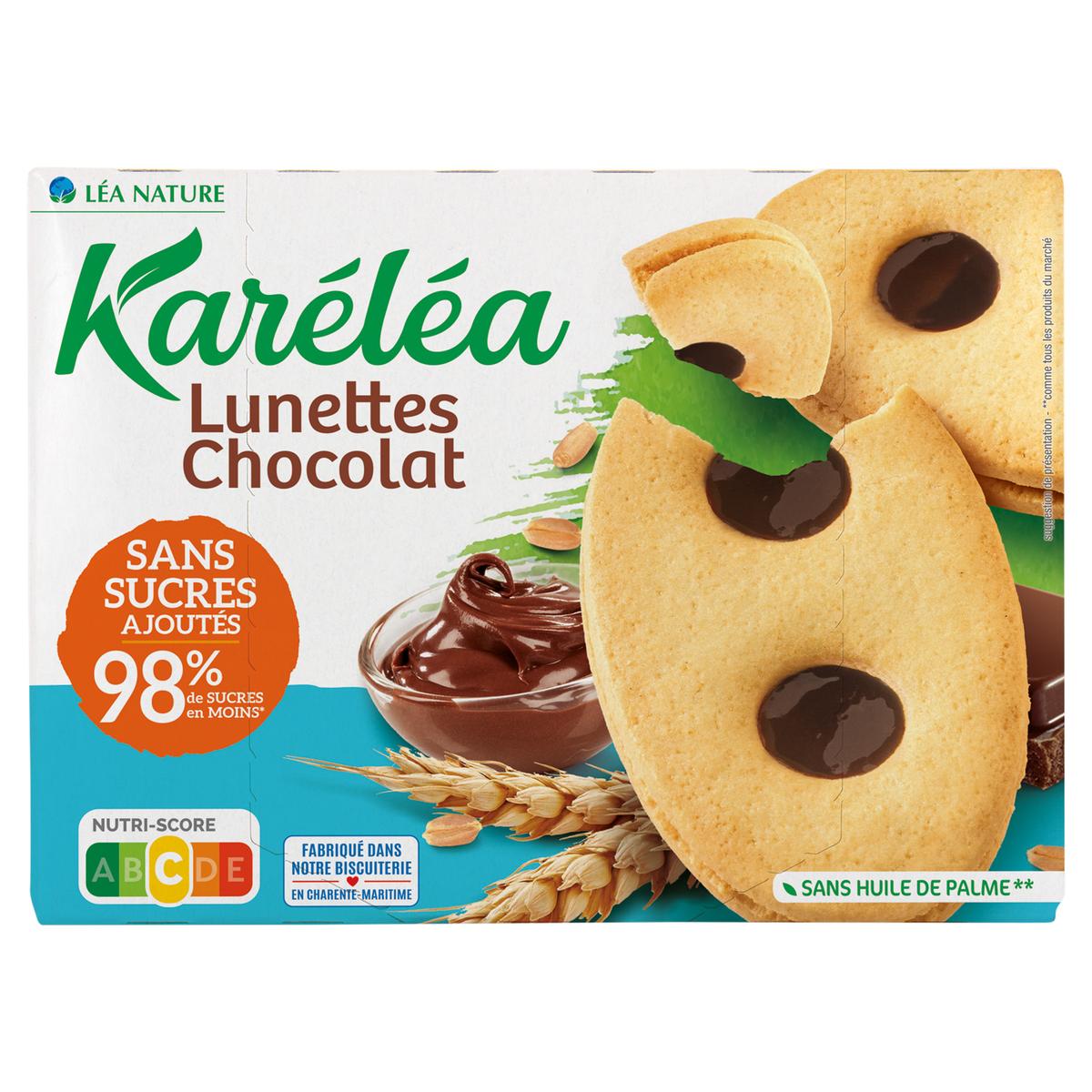 3456300010664 - Karéléa - Biscuits Lunettes Chocolat Sans Sucre Ajoutés