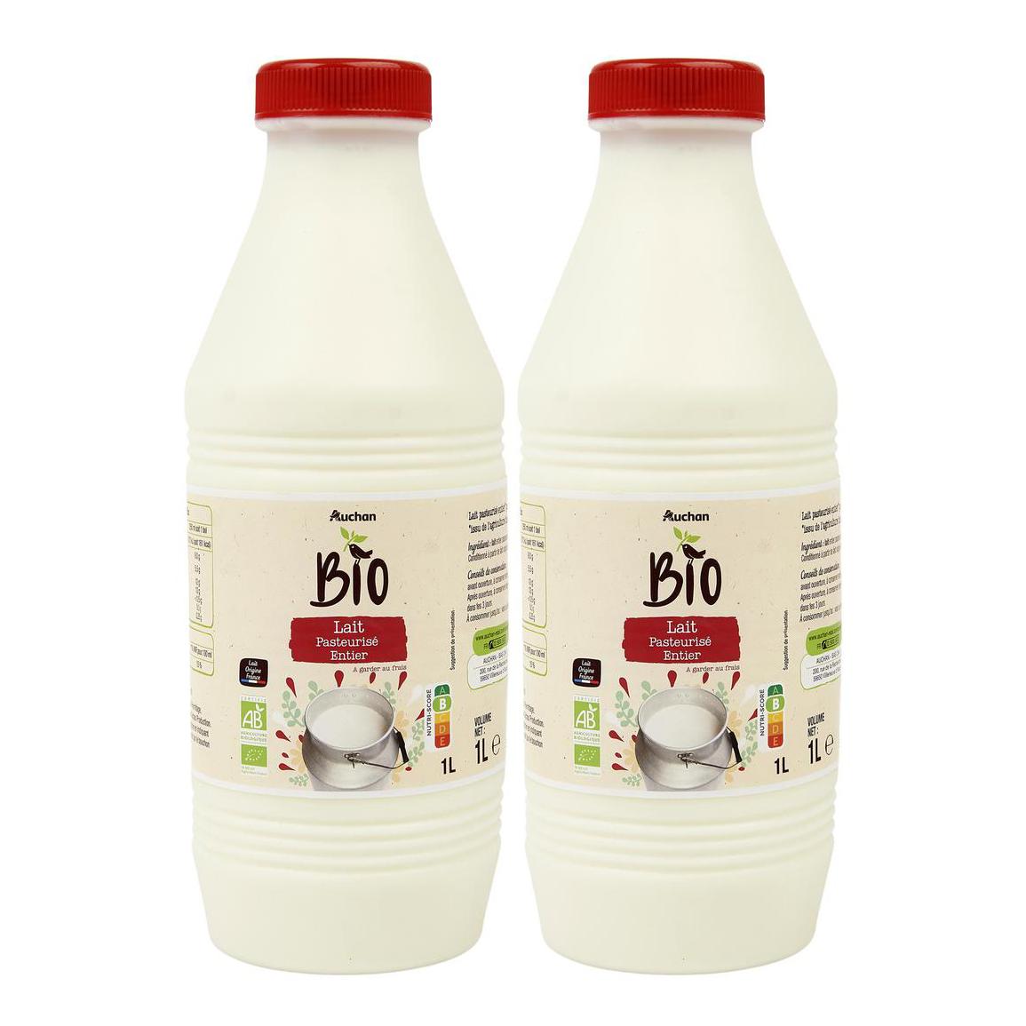2050000410864 - Auchan - Lait entier pasteurisé bio