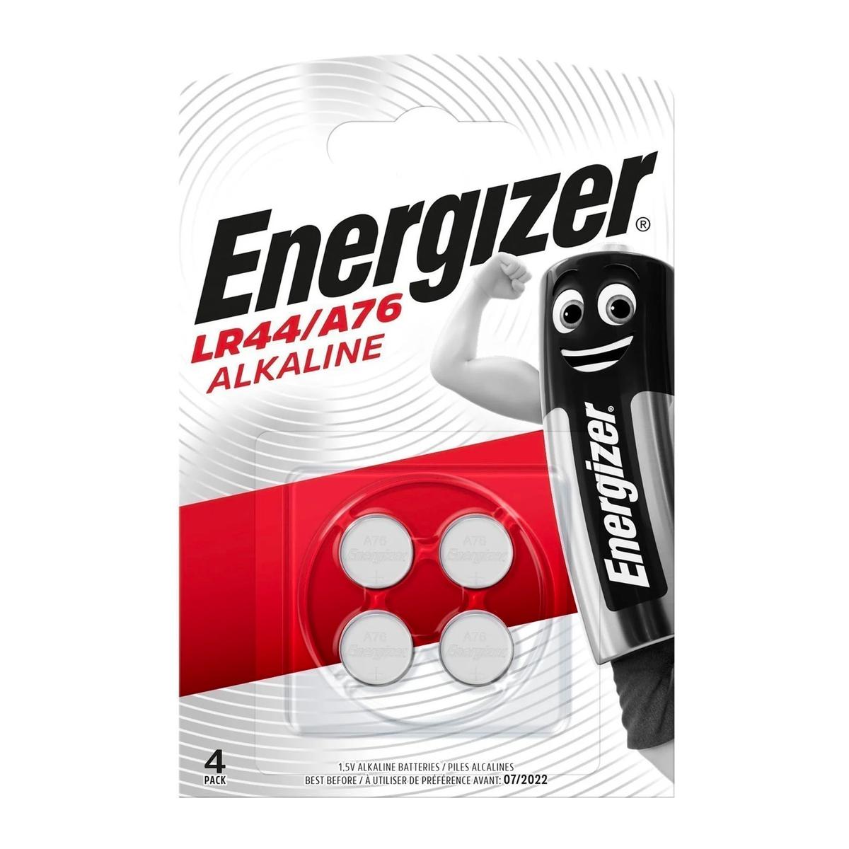 7638900411164 - Energizer - 4 Piles Bouton LR44 / A76 Alcaline
