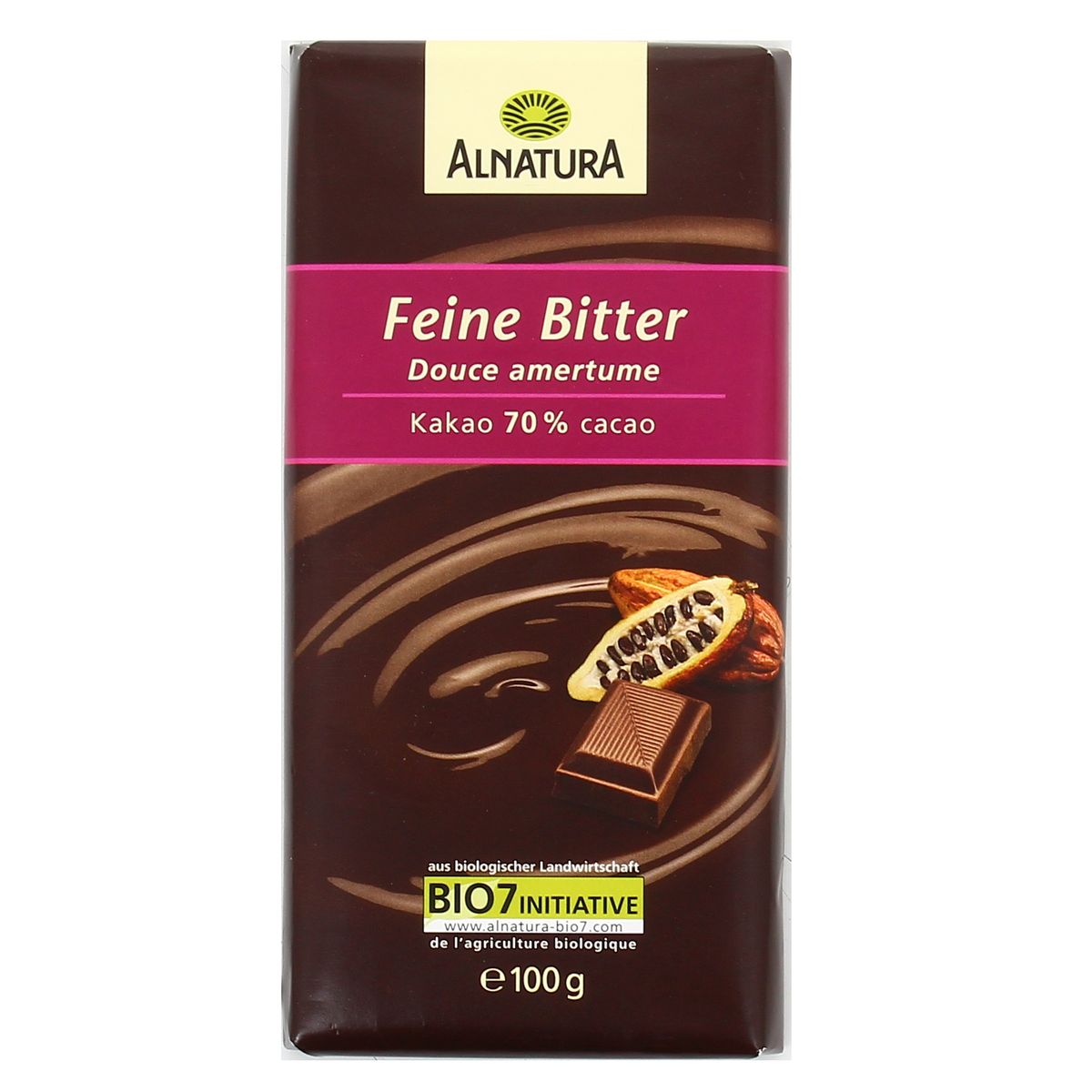 4104420222472 - Alnatura - Chocolat noir fondant bio 70% cacao
