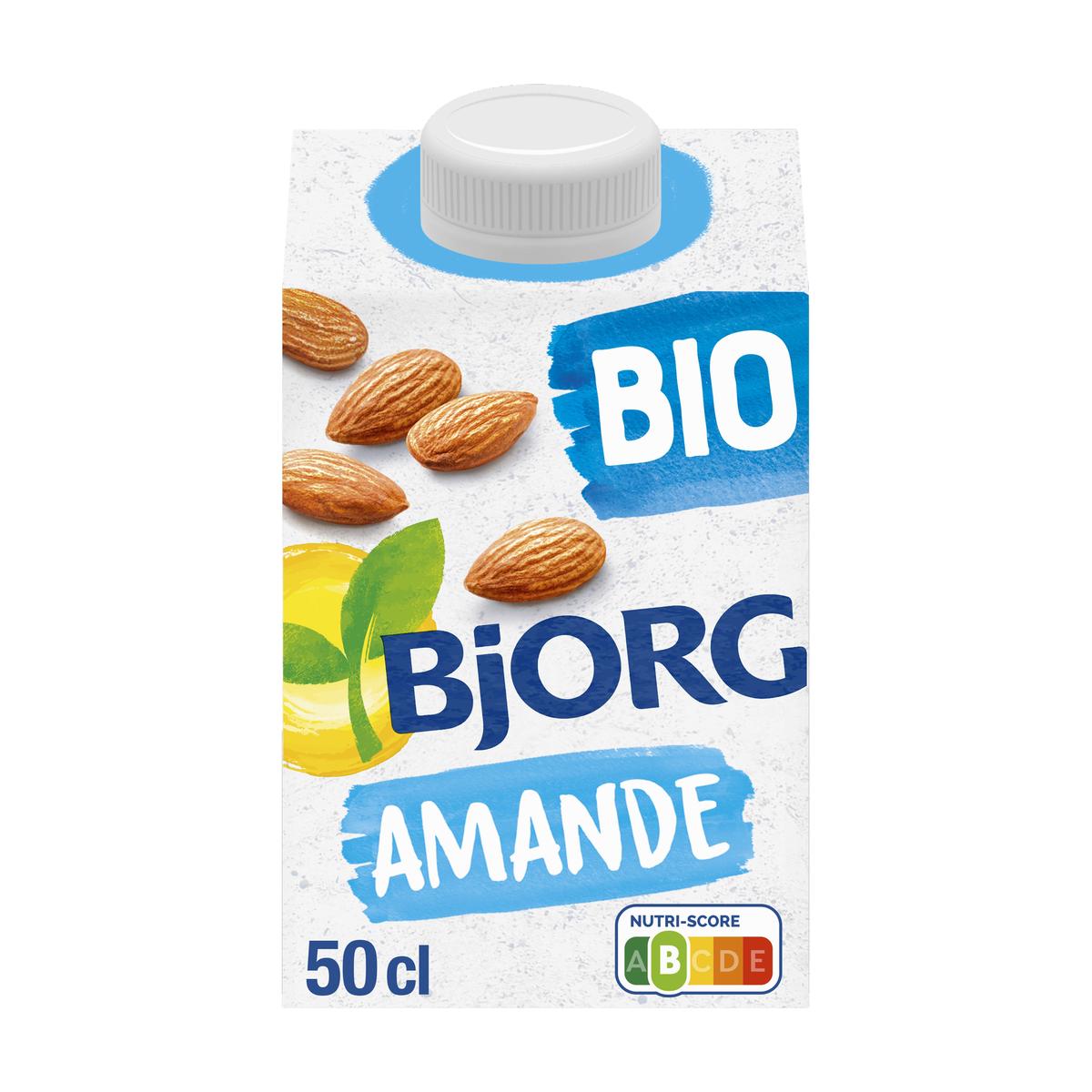 BJORG - Lait d'Amande Chocolat - Lait Végétal Bio - Pauvre en Acides Gras  Saturés - Lot de 6 Briques de 1 Litre : : Epicerie