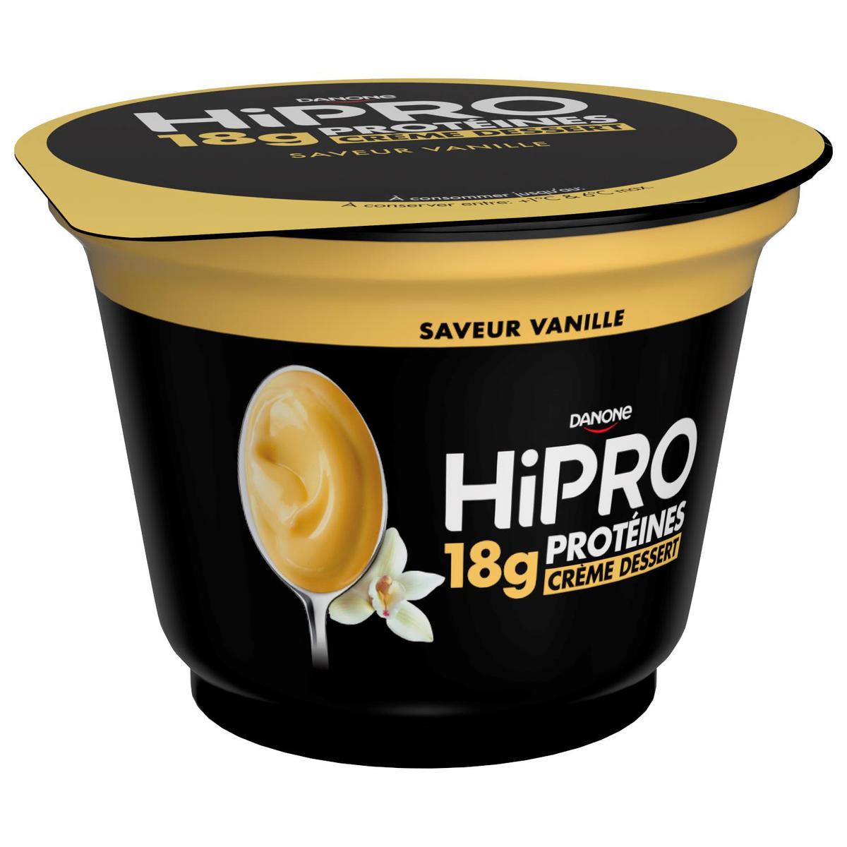Crème dessert vanille Hipro 180g sur