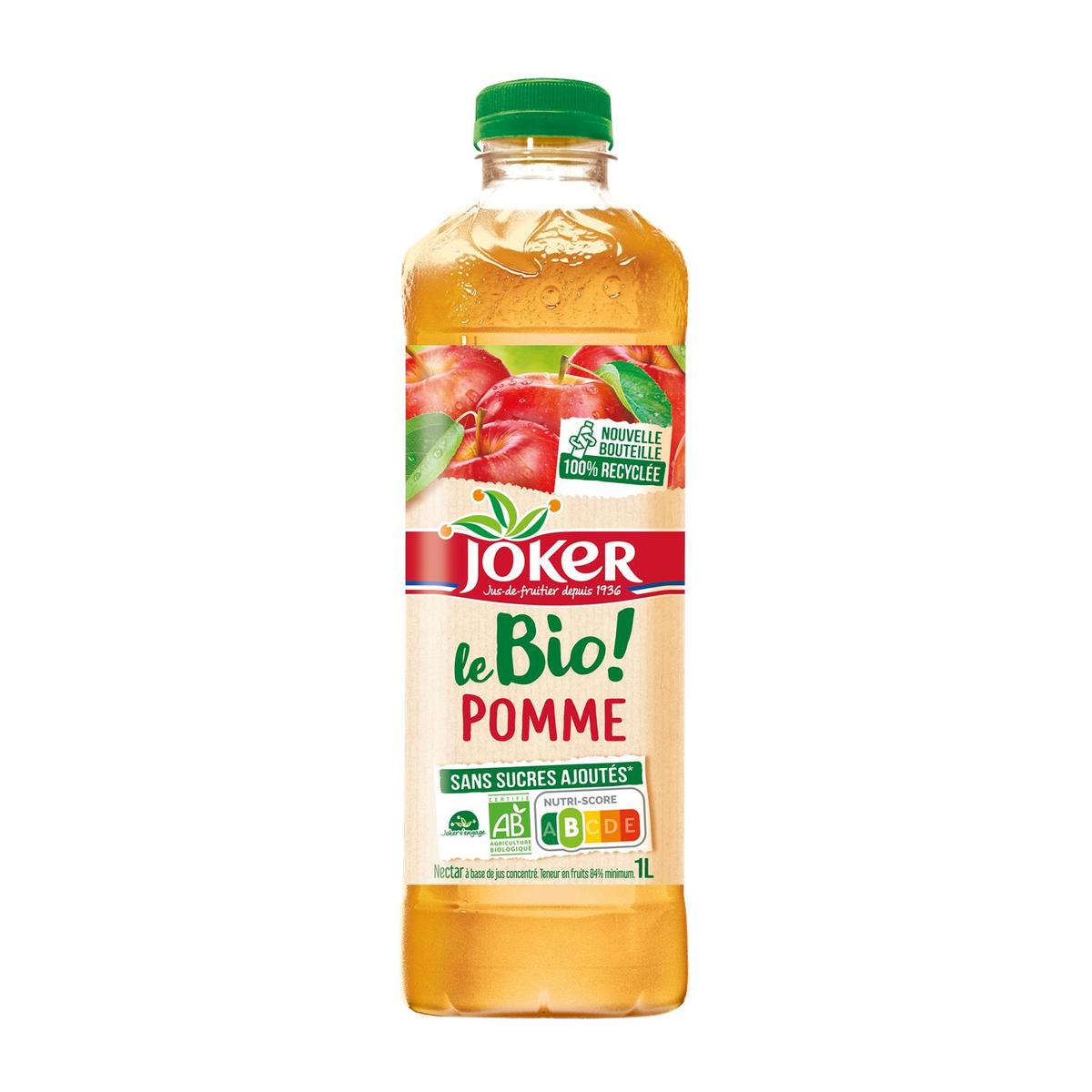 3123349014464 - Joker - Jus de pomme Le Bio sans sucres ajoutés
