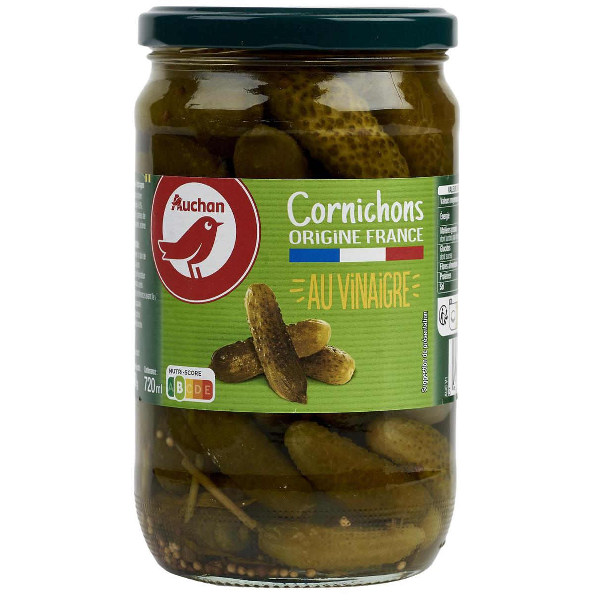 3596710496464 - Auchan - Cornichons français au vinaigre