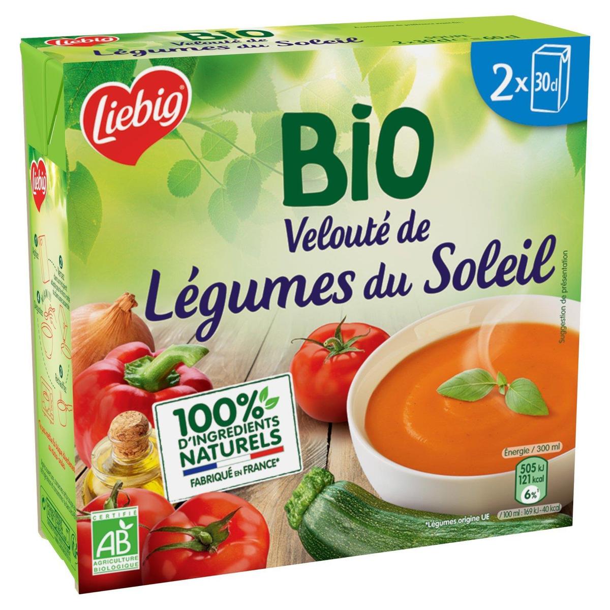 Soupe bio légumes la brique de 1 l Contenu