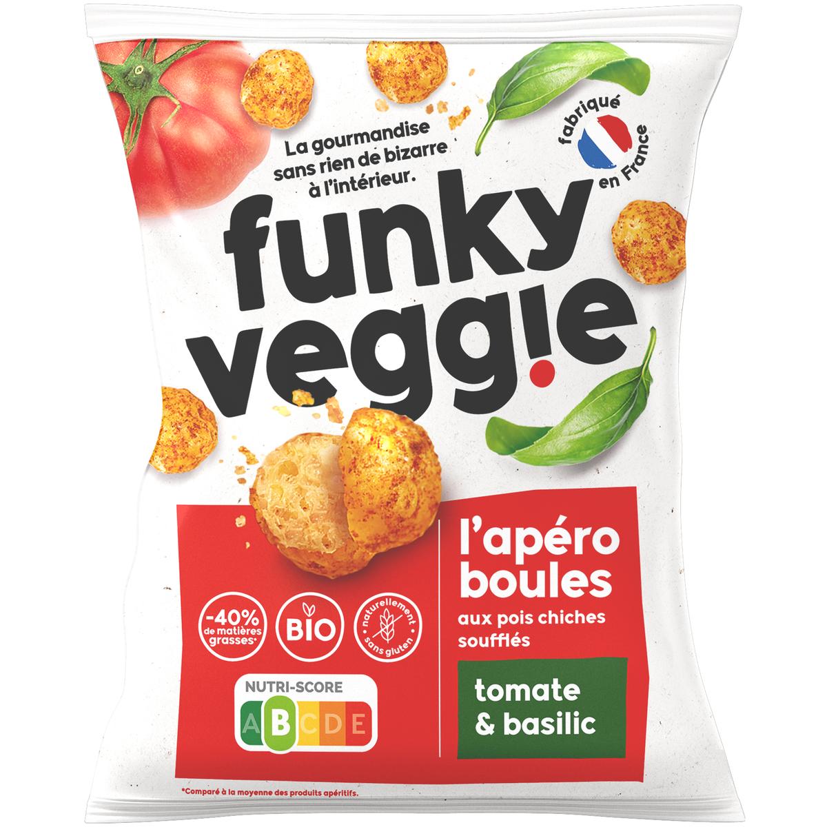 Achat Promotion Funky Veggie L'Apéro Boules Tomate & Basilic Bio, 50g